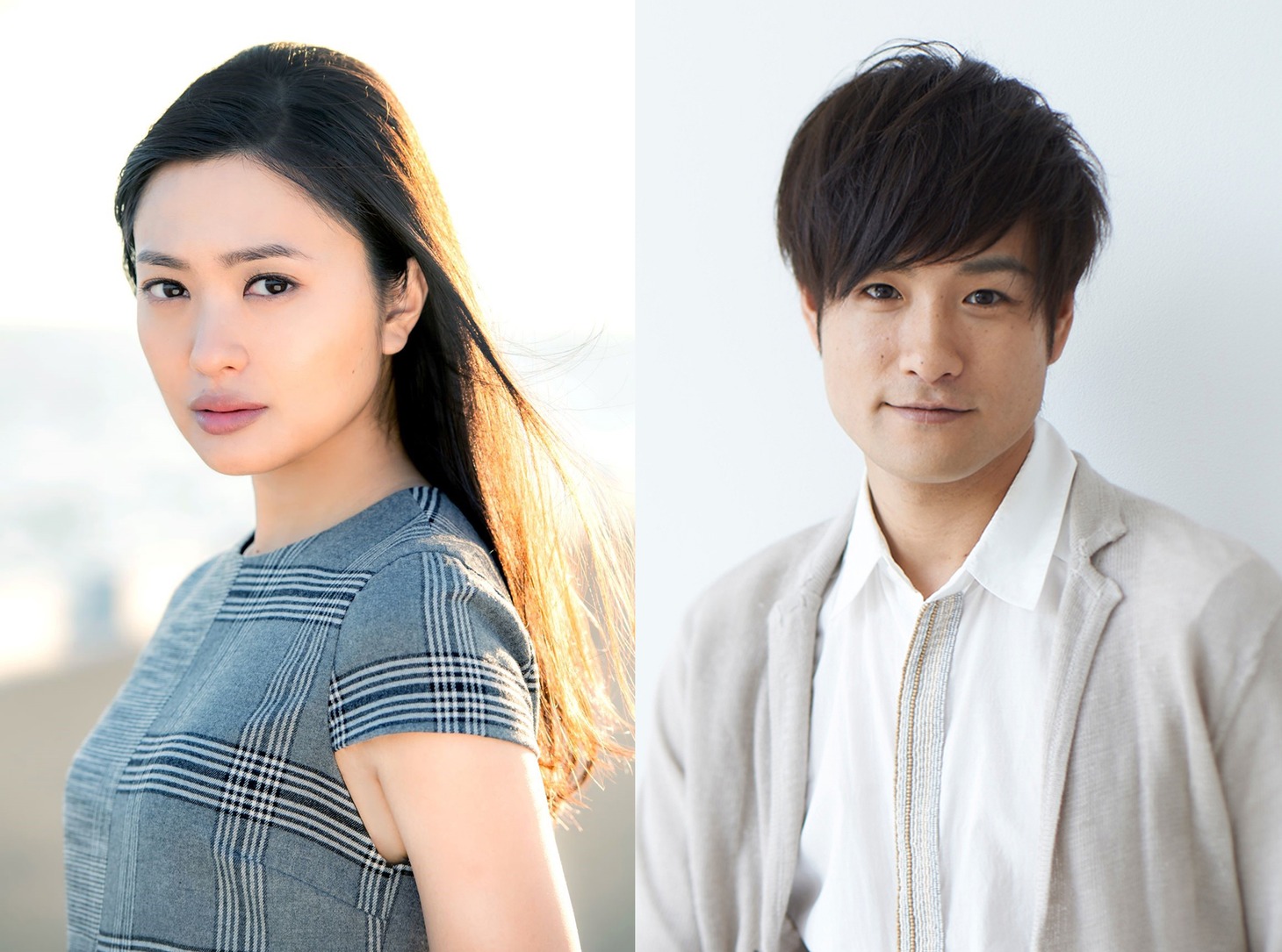 左から北原里英、笠原秀幸。