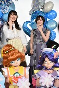 上段左から石川由依、花守ゆみり。下段左からキュアパパイア、キュアコーラル。