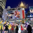 「劇場版SAO」松岡禎丞と戸松遥、アバター姿でバーチャル渋谷を楽しむ