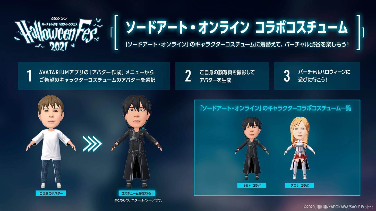 「劇場版 ソードアート・オンライン -プログレッシブ- 星なき夜のアリア」のコラボコスチューム。
