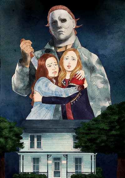 マキヒロチによる「ハロウィン KILLS」応援イラスト。