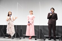 左から田中みな実、松村沙友理、稲葉友。