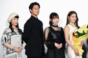 左から大原さやか、工藤阿須加、福原遥、土屋太鳳。