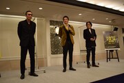 左から菅田俊、村上弘明、速水亮。