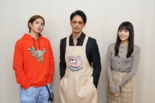 左から雅役の志尊淳、龍役の玉木宏、美久役の川口春奈。