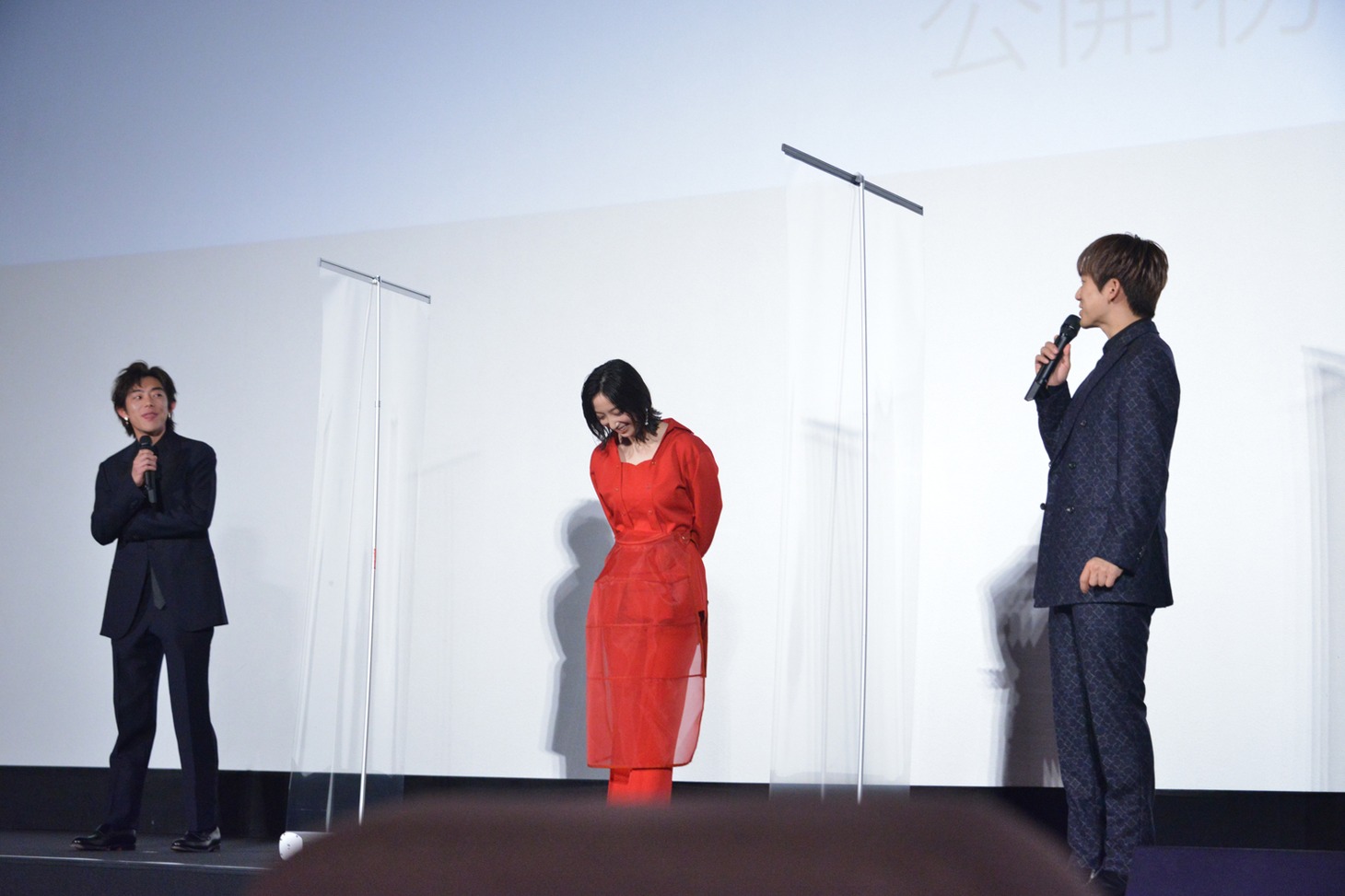 「DANCING MARY ダンシング・マリー」初日舞台挨拶の様子。