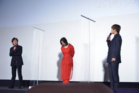 「DANCING MARY ダンシング・マリー」初日舞台挨拶の様子。