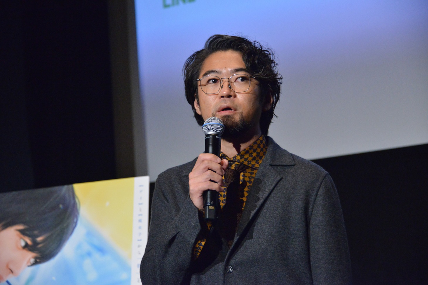 第34回東京国際映画祭のQ&Aに参加した草野翔吾。