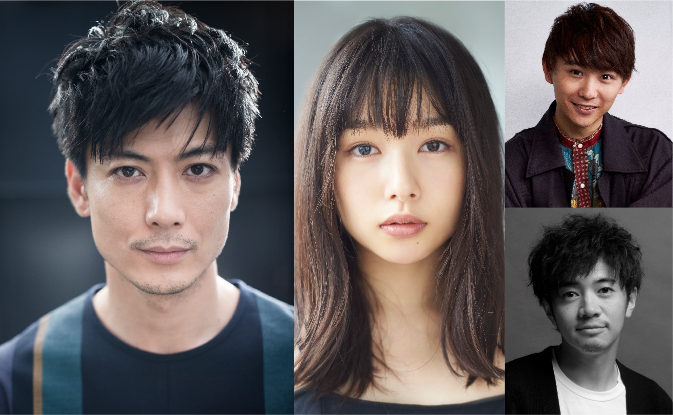 玉山鉄二（左）、桜井日奈子（中央）、須賀健太（右上）、和田正人（右下）。