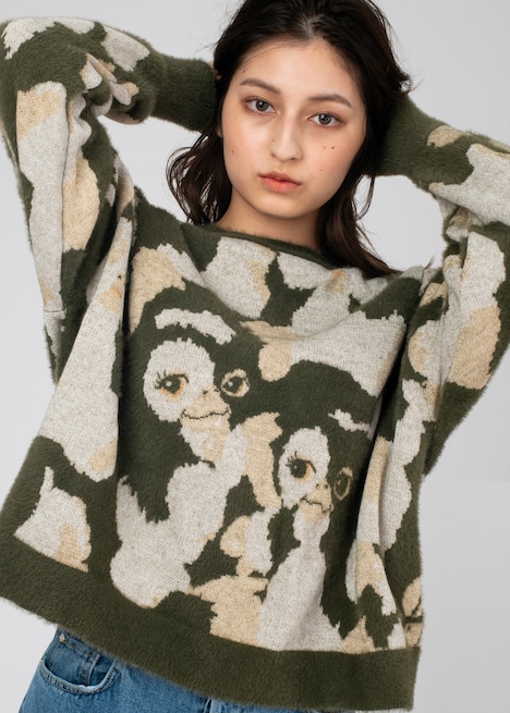 ニット「ギズモ ハニカミ パターン」(税込6600円)