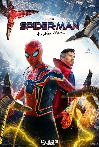 「スパイダーマン：ノー・ウェイ・ホーム」ポスタービジュアル (c)2021 CTMG. (c) & ™ 2021 MARVEL. All Rights Reserved.