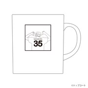 「中村倫也オンライントークライブ21大忘年会!!」オリジナルグッズのマグカップ。