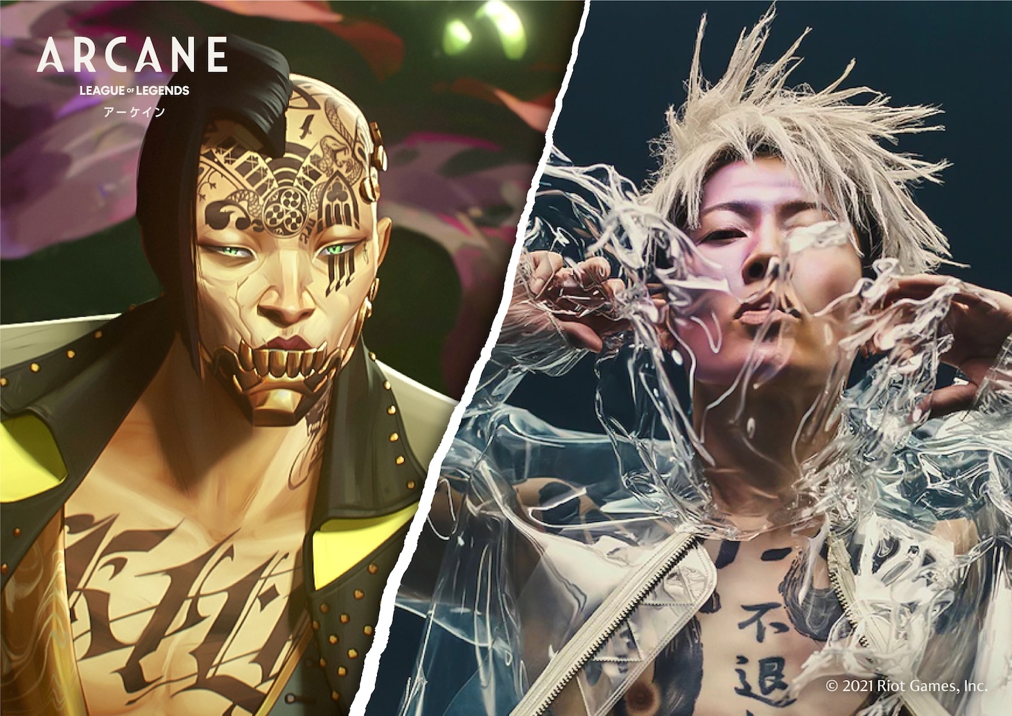 左からフィン、MIYAVI。