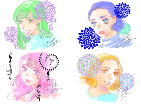 おかざき真里によるイラスト。