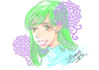 おかざき真里による田中みな実のイラスト。