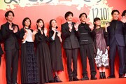 「あなたの番です 劇場版」完成報告会の様子。
