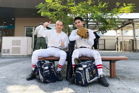 「脱走球児」メイキング写真