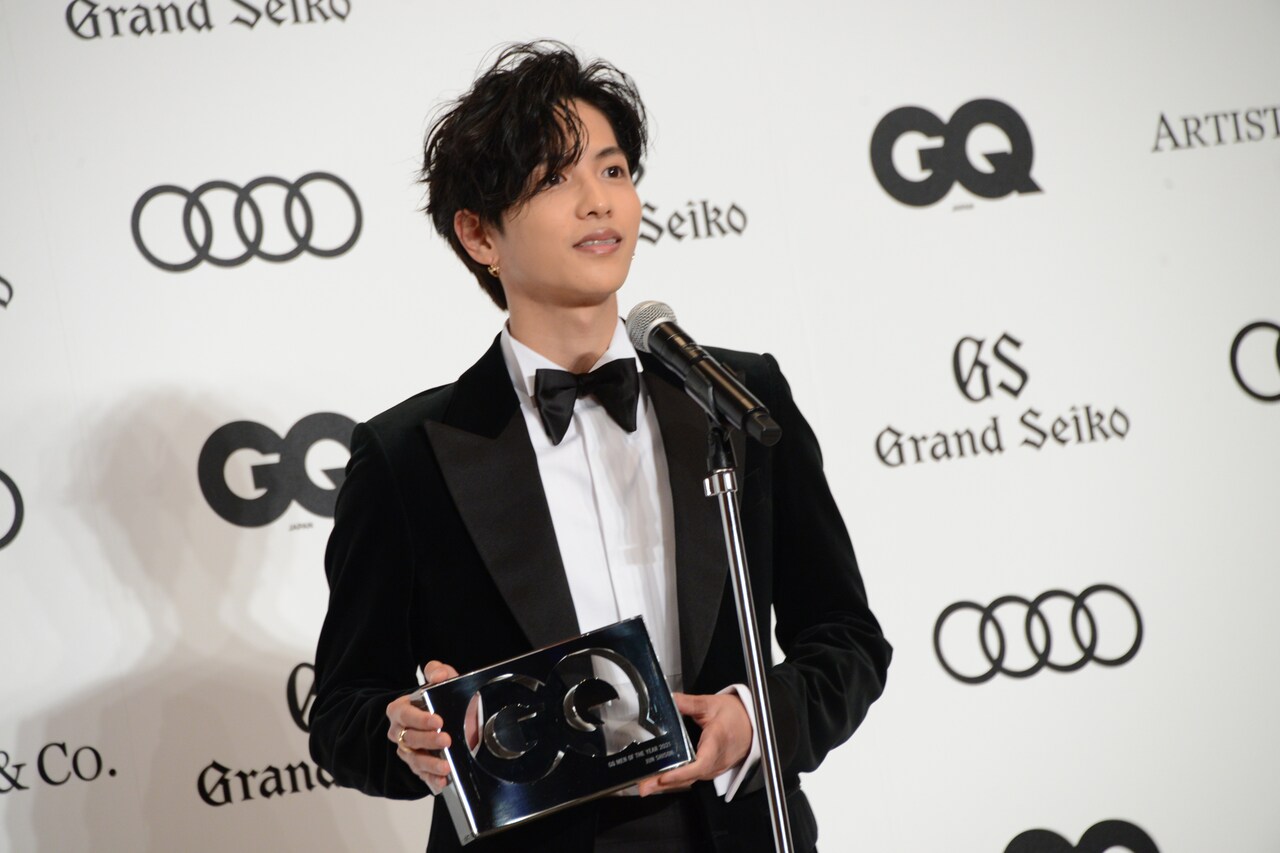 志尊淳がGQ授賞式で2021年振り返る、入院通じて「豊かな年になった」