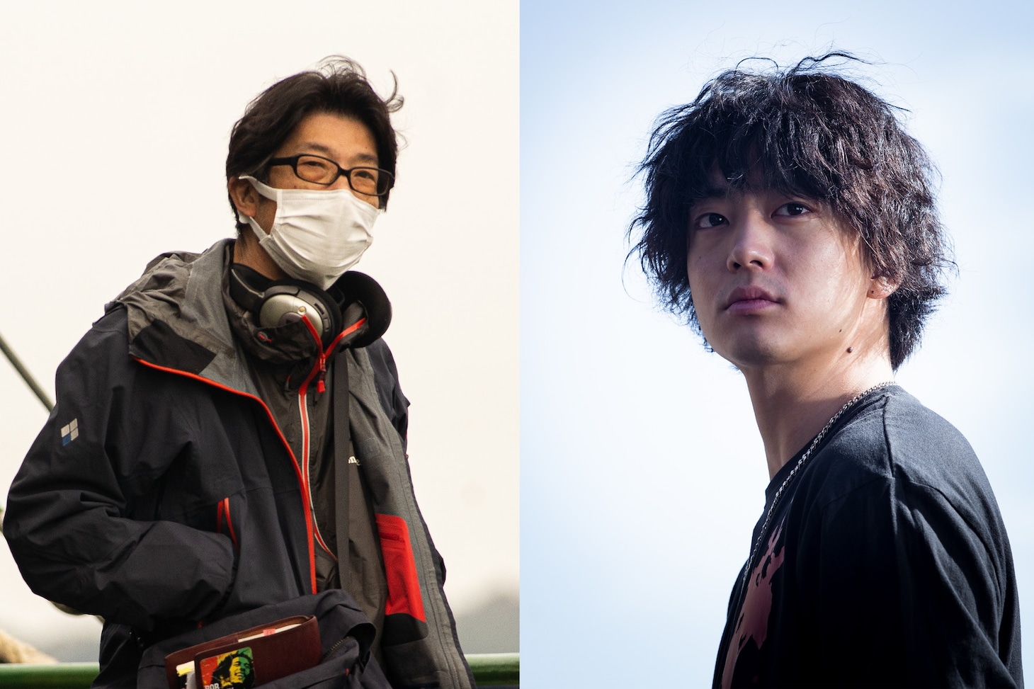 左から阪本順治、伊藤健太郎。