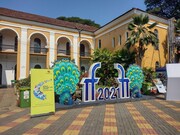 第52回インド国際映画祭の様子。