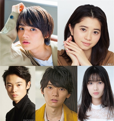 上段左から藤原大祐、桜田ひより。下段左から窪塚愛流、古川雄輝、新井舞良。