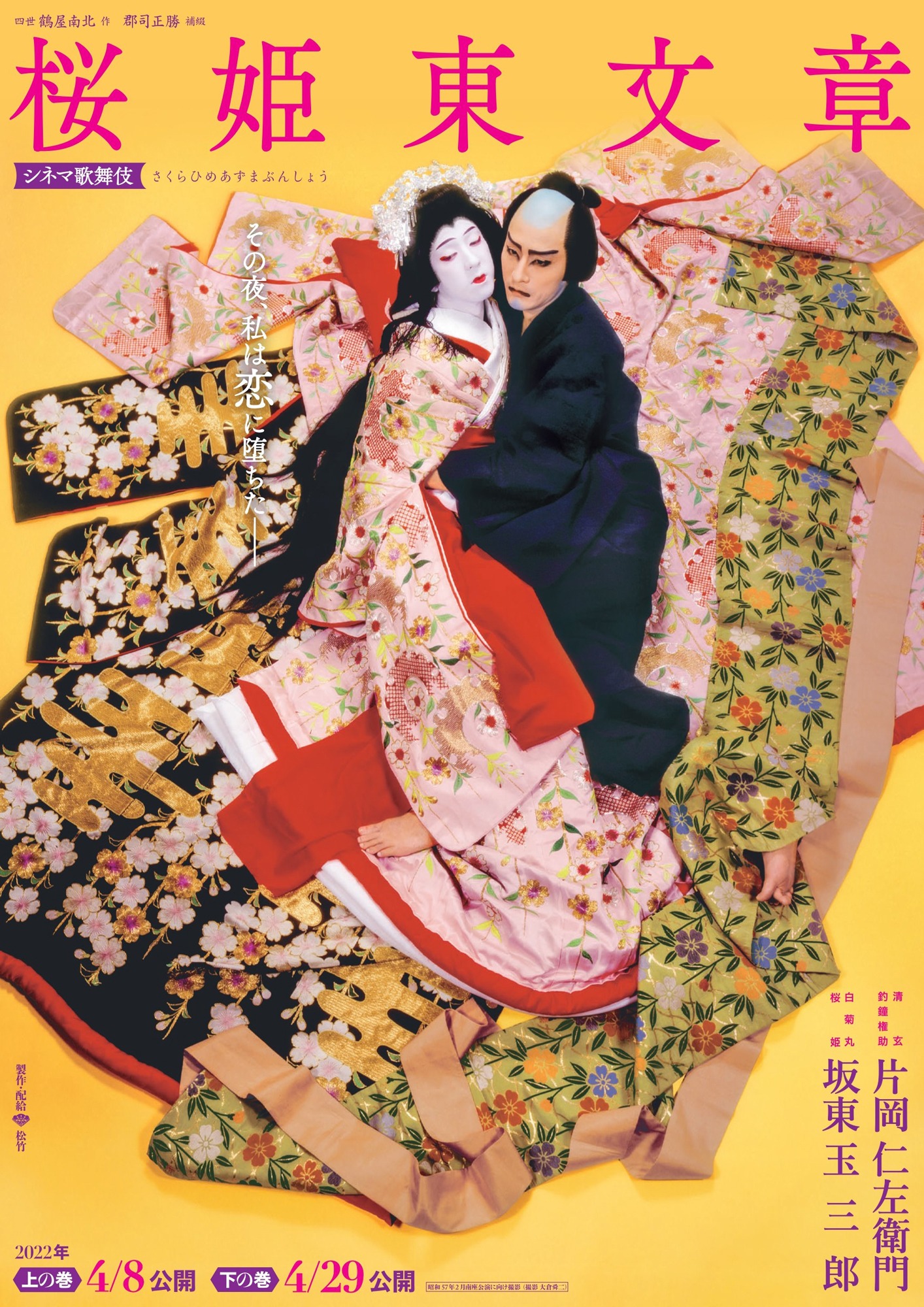 「《シネマ歌舞伎》桜姫東文章」チラシ(c)松竹