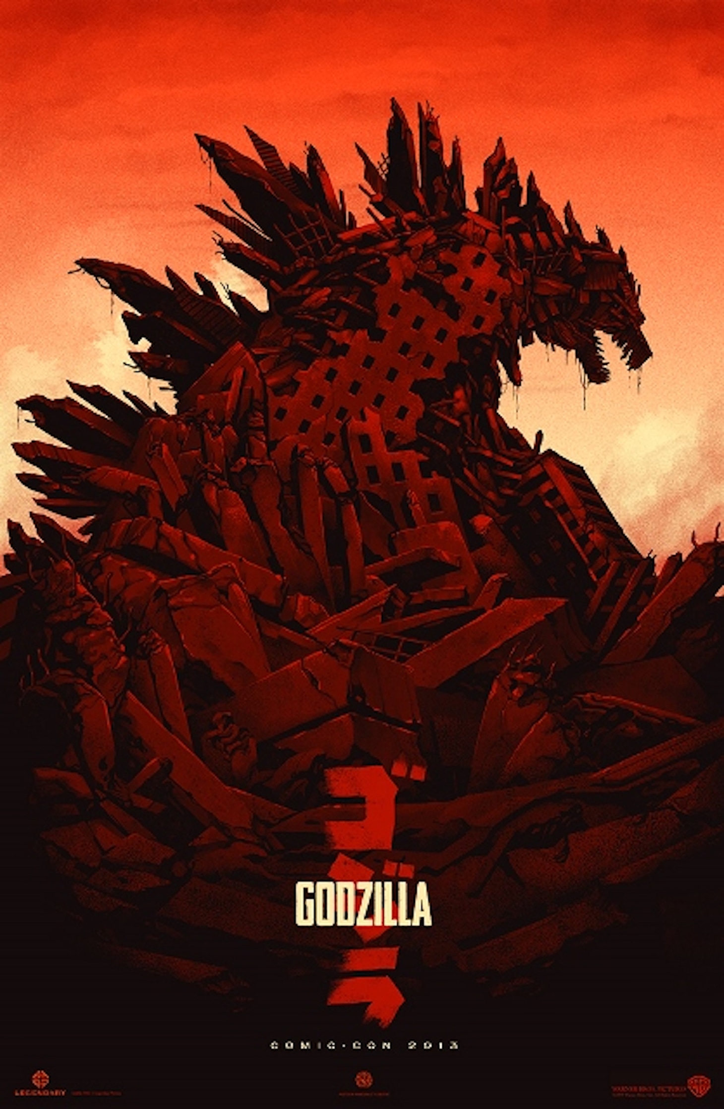 「GODZILLA ゴジラ」ポスター（ファントム・シティ・クリエイティヴ作 / 2013年制作 / MONDO所蔵）