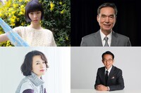 上段左から時計回りに片山友希、長塚京三、福澤朗、渡辺真起子・