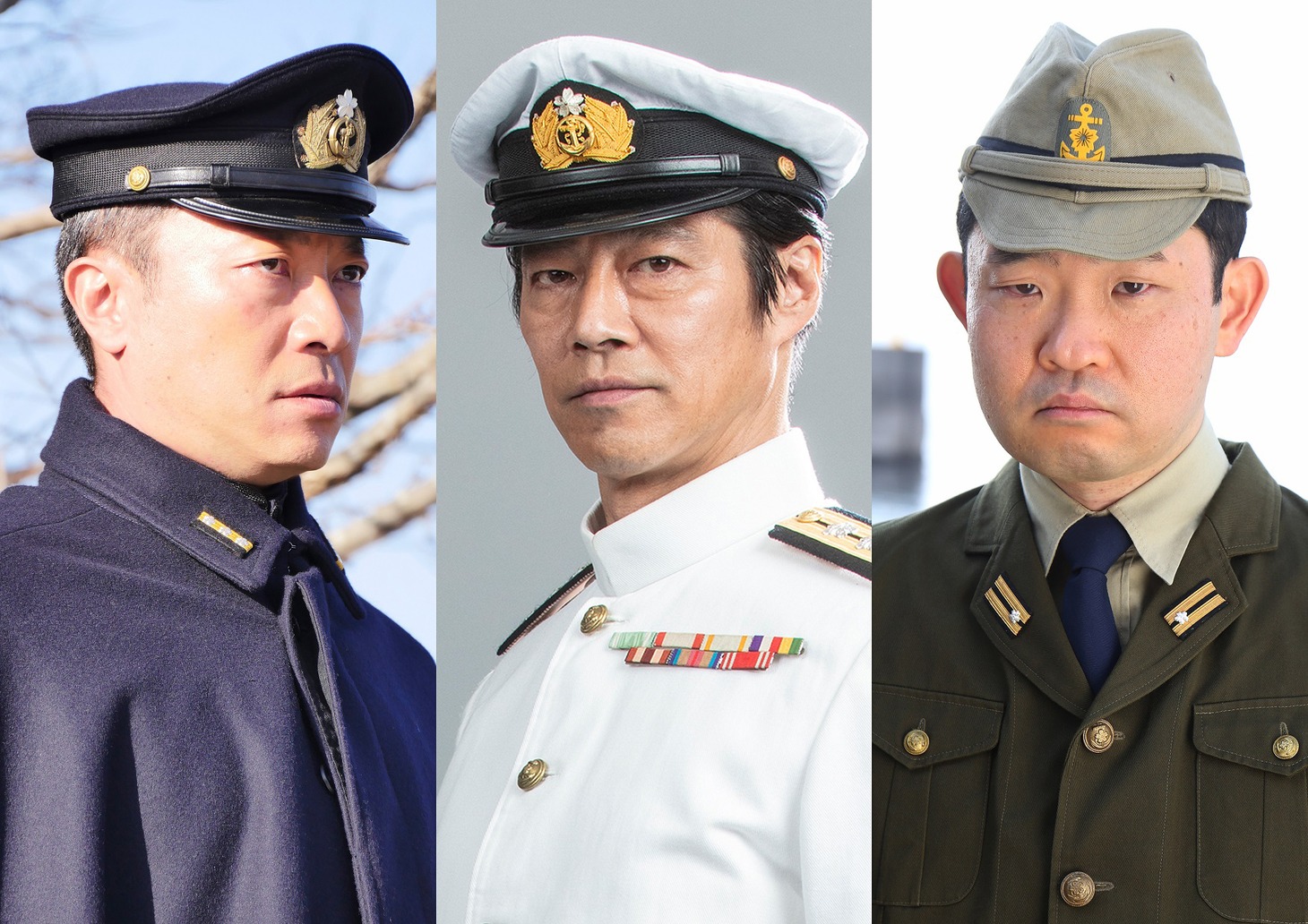 左から音尾琢真、堤真一、今野浩喜。