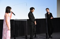 「彼女が好きなものは」初日舞台挨拶の様子。