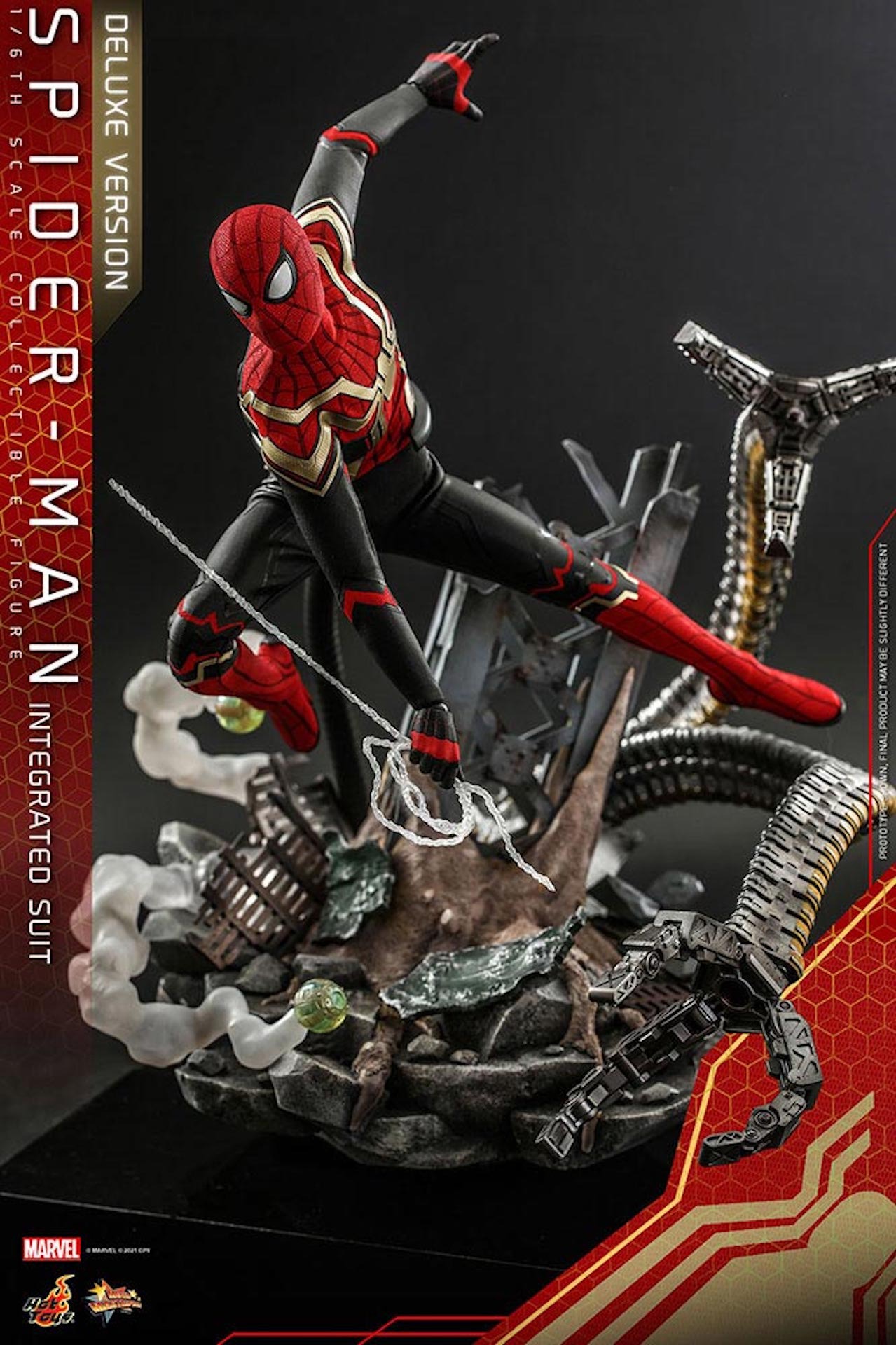 【ムービー・マスターピース】「スパイダーマン：ノー・ウェイ・ホーム」スパイダーマン（インテグレーテッドスーツ版）ボーナスアクセサリー付き