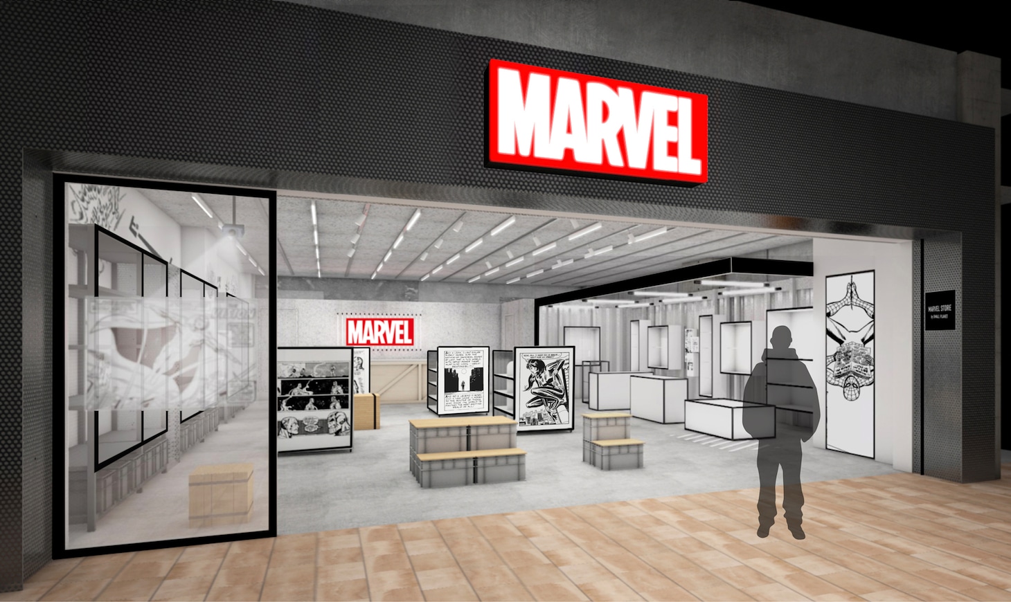 MARVEL STORE by SMALL PLANET外観のイメージ。