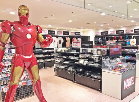 全国各地で展開中のMARVEL POP UP STORE。