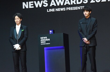 「LINE NEWS AWARDS 2021」授賞式の様子。
