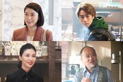上段左から時計回りに成海璃子、前田旺志郎、マキタスポーツ、橋本マナミ。