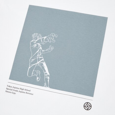 劇場版 呪術廻戦 0 UT グラフィックTシャツ 五条 悟の柄。