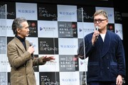 「連続ドラマW だから殺せなかった」完成報告会の様子。