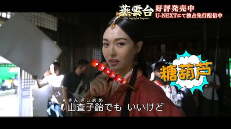 「燕雲台-The Legend of Empress-」ソフト特典映像より。