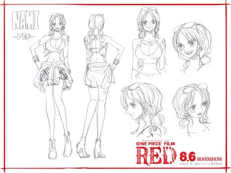 「ONE PIECE FILM RED」ナミ設定画