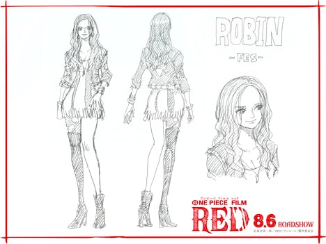 「ONE PIECE FILM RED」ニコ・ロビン設定画