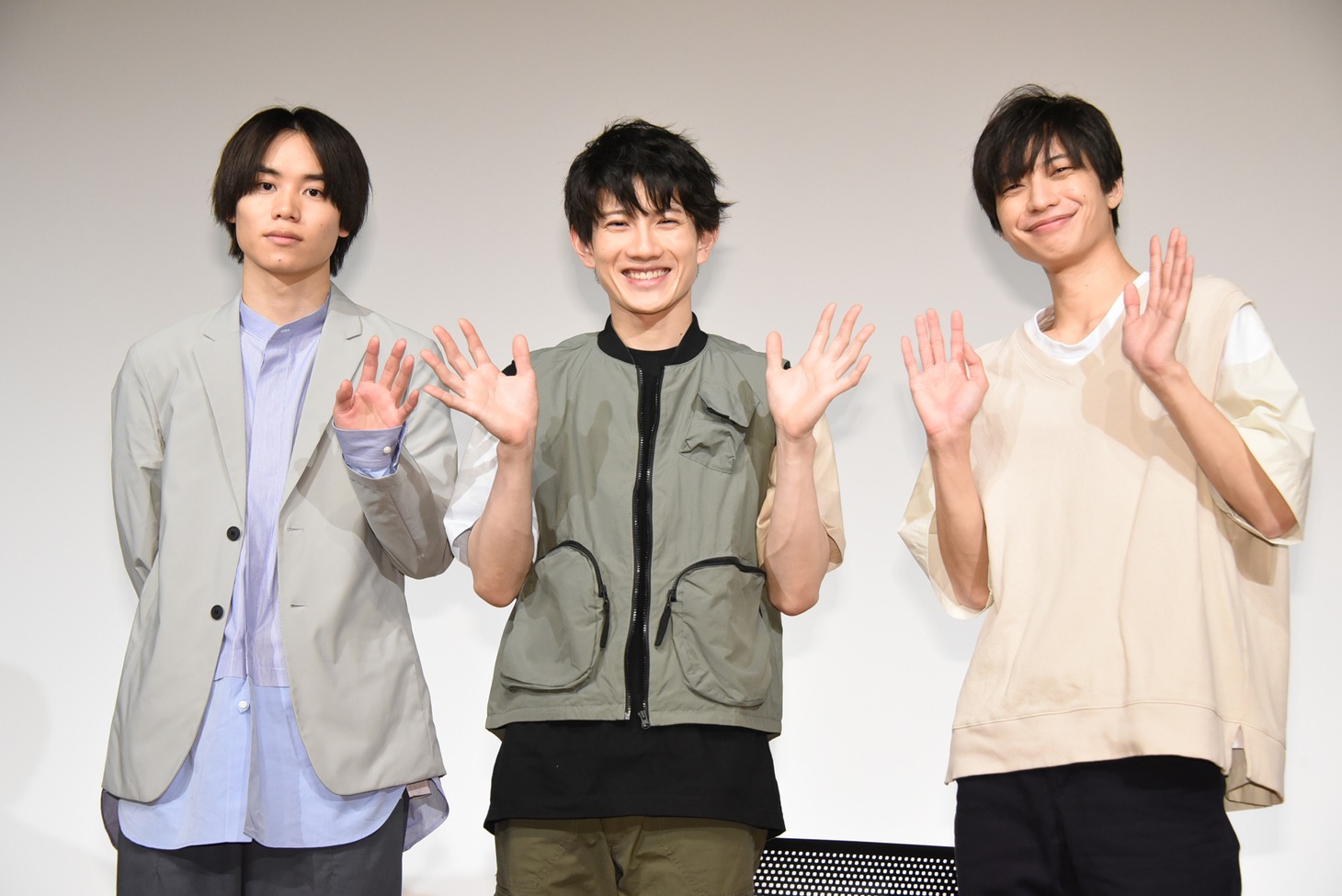 左から太田将熙、赤澤遼太郎、松田昇大。