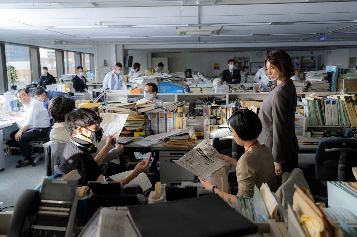 Netflixシリーズ「新聞記者」メイキング写真
