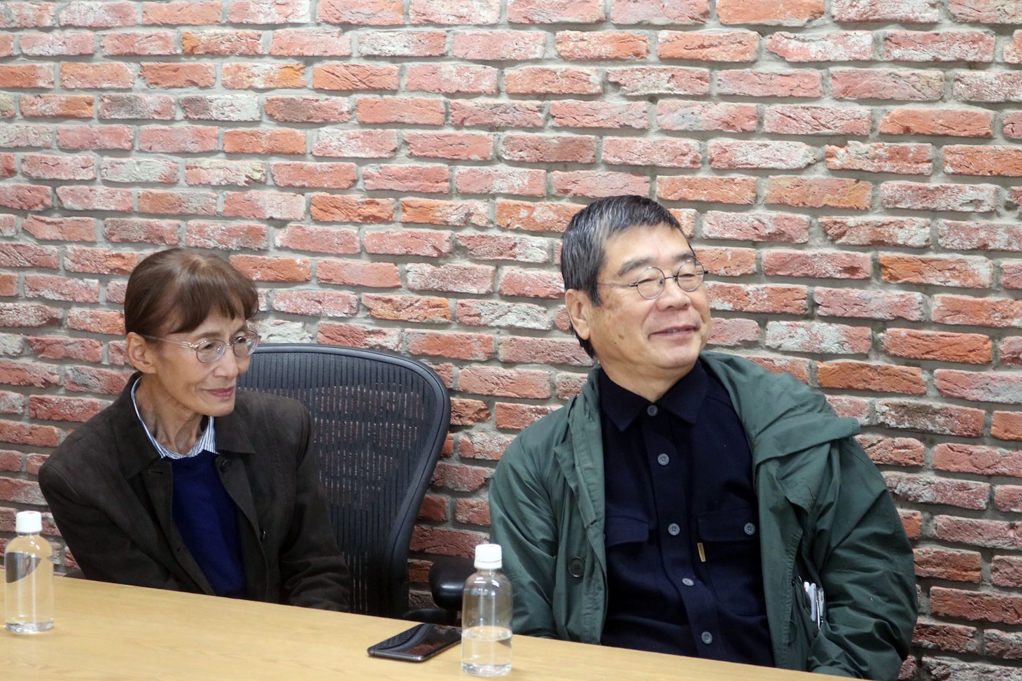 左から小林佐智子、原一男。