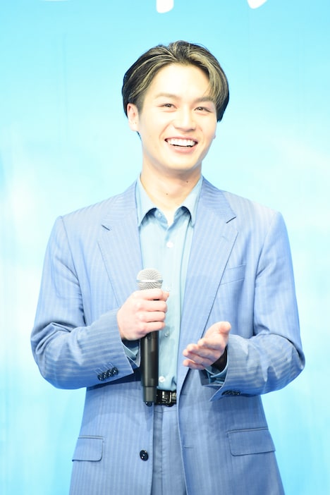 「本当に晴れてよかったです！」と突然言い出した板垣瑞生に笑う松田元太。