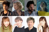 上段左からポッドキャスト、キャリー、グルーバーソン、ラッキー。下段左から高山みなみ、朴ろ美、木内秀信、日笠陽子。