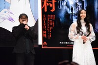 左から清水崇、Koki,。