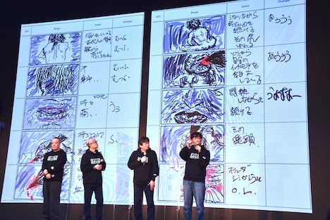 堤幸彦による絵コンテの一部。