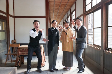 「ヒゲの校長」メイキング写真