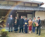 「ヒゲの校長」メイキング写真