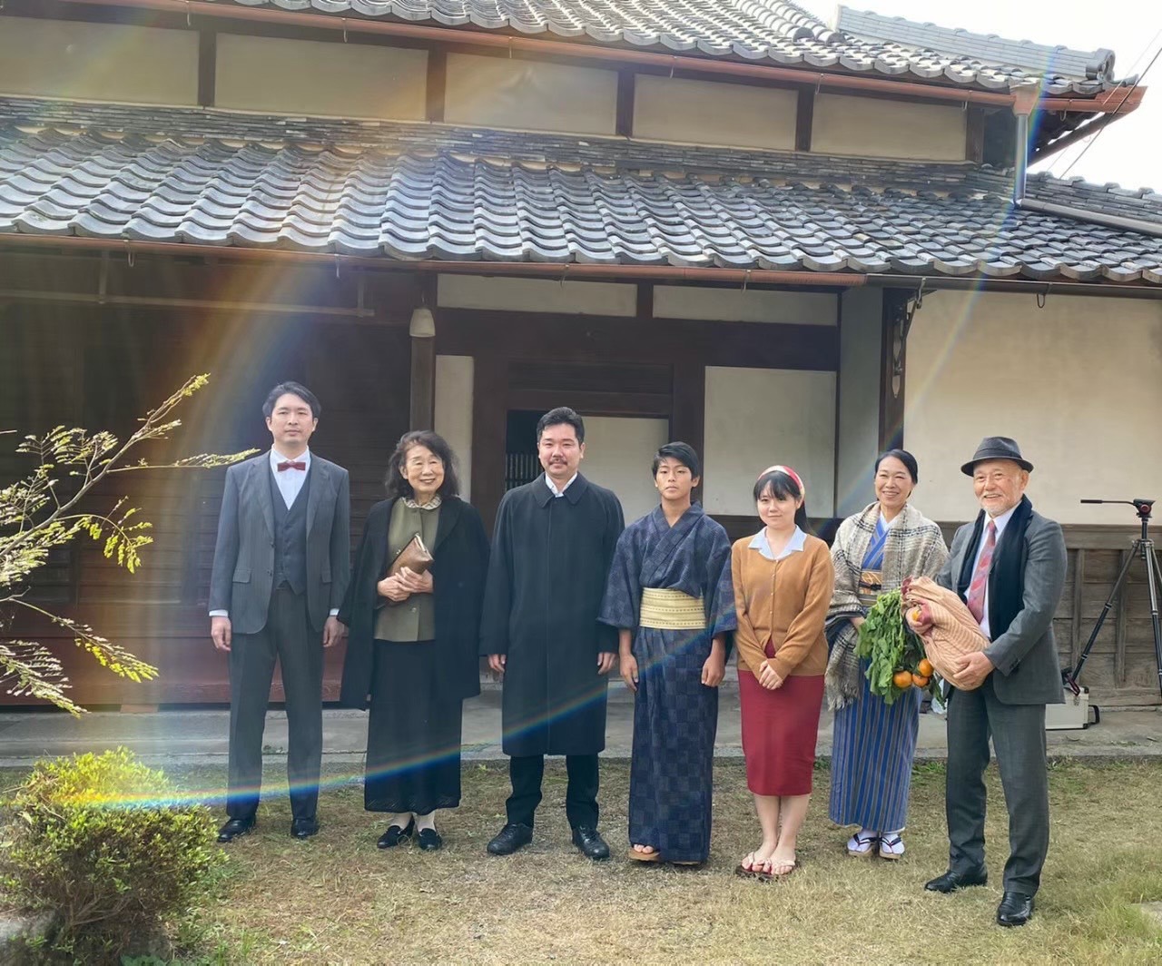 「ヒゲの校長」メイキング写真